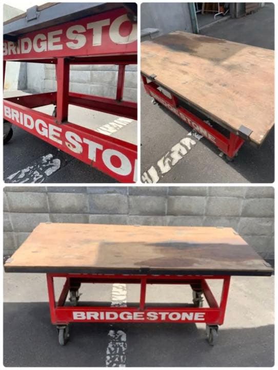 BRIDGESTONE ブリヂストン　作業台　ワークデスク　机　デスク　工場 重量ワークテーブル 耐荷重約450kg ワークテーブル ワークベンチ 黒